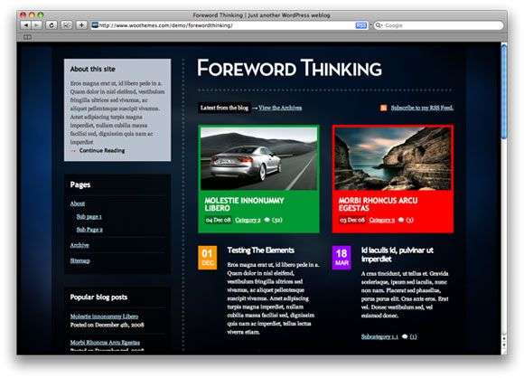 Foreword Thinking : Premium WordPress Theme