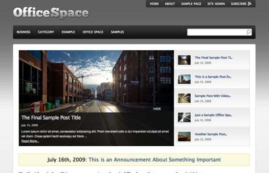 office space 550x355 - Office Space Wordpress Theme