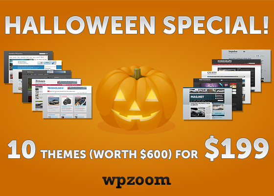 Wpzoom Halloween Special Discount Offer