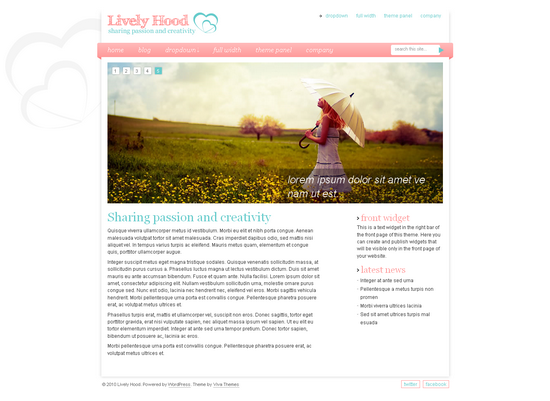lively hood viva wordpress theme - Lively Hood Wordpress Theme