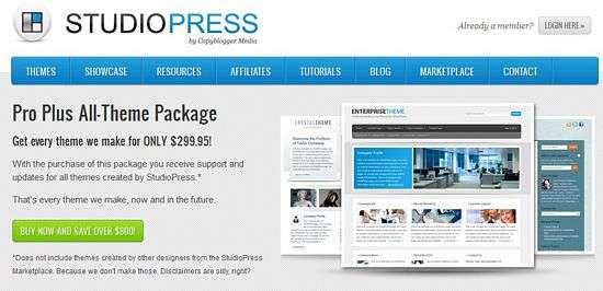StudioPress Coupon Code For All Themes Pro Plus Package