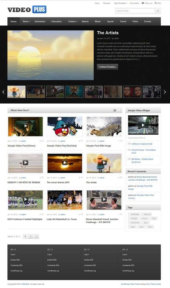 videoplus themejunkie avjthemescom 01 - VideoPlus WordPress Theme