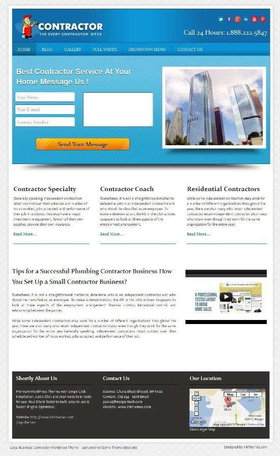 local business inkthemes - Local Business WordPress Theme