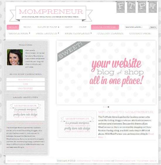 mompreneur studiopress avjthemescom 01 - MomPreneur WordPress Theme