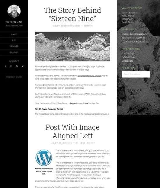 sixteen nine studiopress avjthemescom 01 - Sixteen Nine WordPress Theme