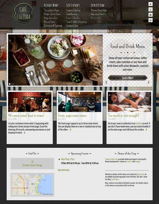 CaféCultura WordPress Theme