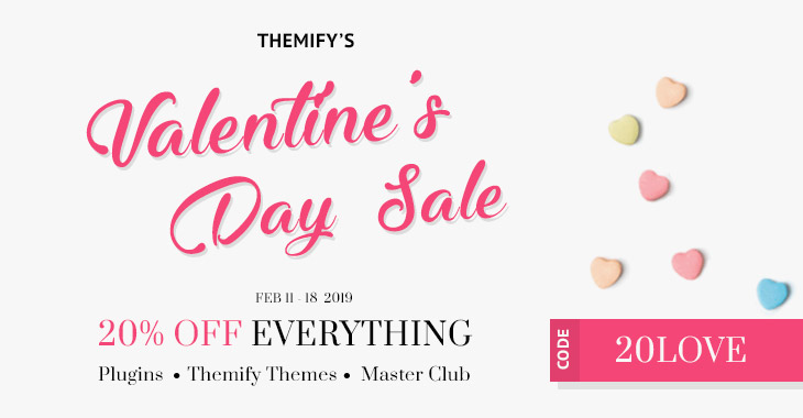 Themify Valentine Day Sale – 20% Off