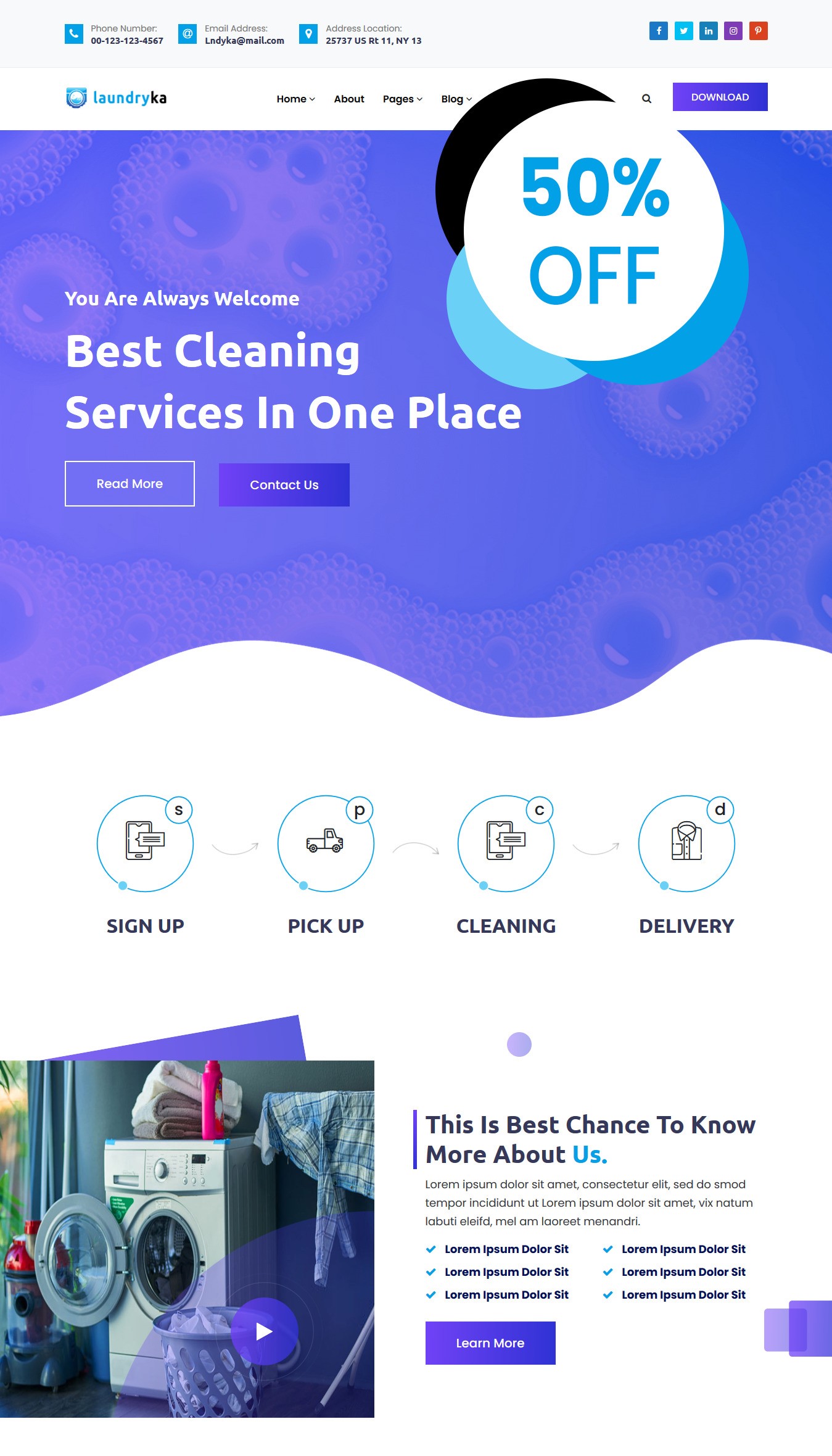 Laundryka Premium WordPress Theme